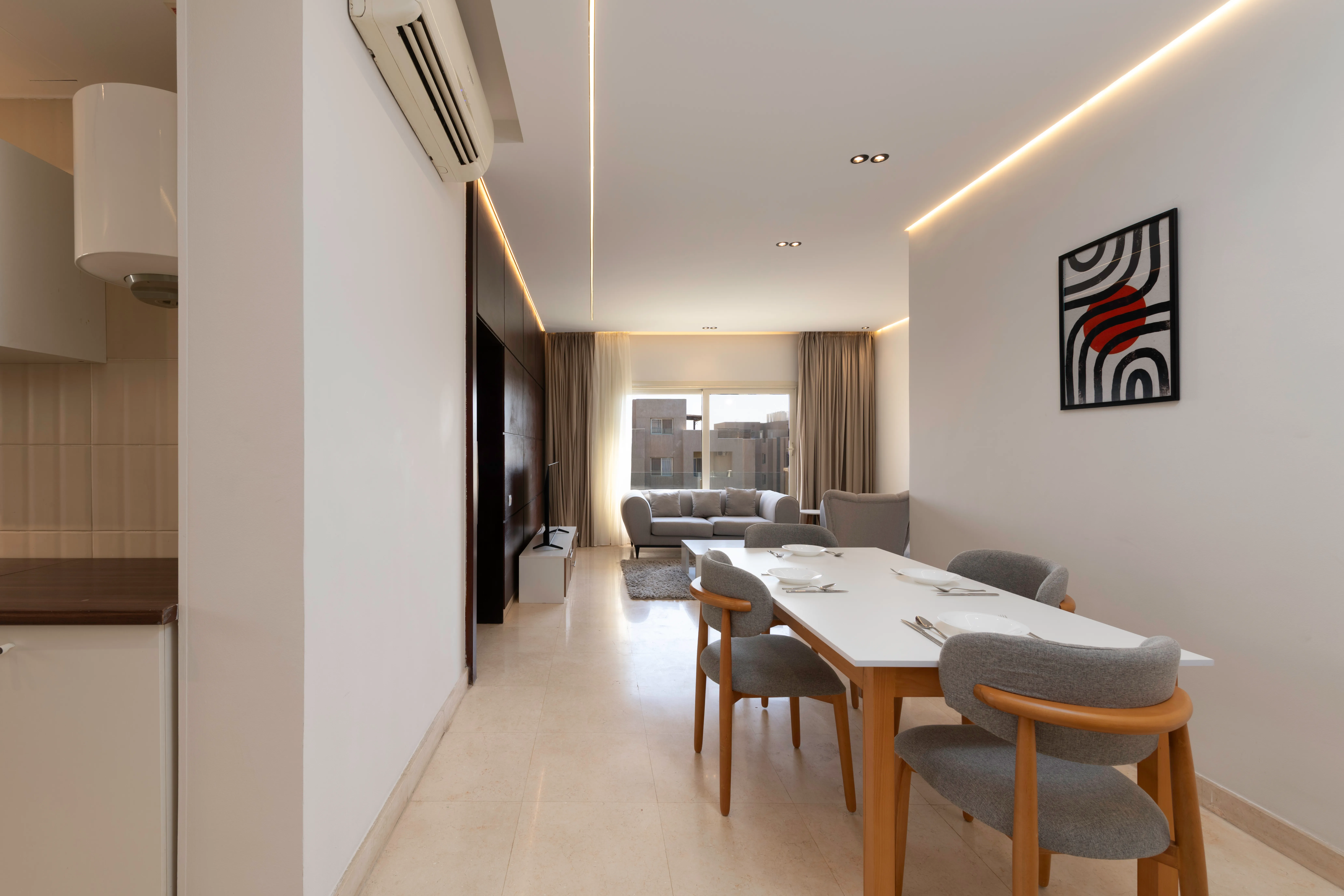 Catalina 1BR The Village Palm | New Cairo By Kennah — Apartment in The Village, AUC Avenue, South Teseen St. Near Point 90 Mall, New Cairo, Egypt — photo 4